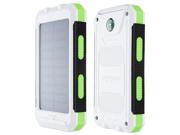 10000mAh Solar Charger Double USB Power Bank Phone Battery Flashlight Compass