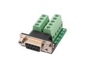 DB9 Serial Female Adapter Plate 9 Position Terminal Connector Signal Module