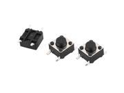 3Pcs 6mmx6mmx5mm Panel PCB Momentary Tactile Tact Push Button Switch 4 Pin DIP