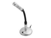 PC Conference Desk Stand USB 2.0 Wired Microphone Gray