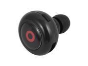 Car Noise Cancelling Earhook Wireless Stereo bluetooth Headset Black