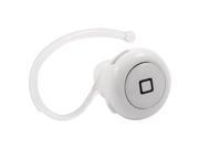 Noise Cancelling Earhook Wireless Stereo bluetooth Headset White for Cell Phone