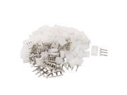 50 Sets Single Row Male Shell 5557 4.2mm Pitch 3P Header Bent Connector White