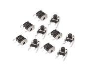 10Pcs 6mmx6mmx6mm Panel PCB Momentary Tactile Tact Push Button Switch 4 Pins DIP