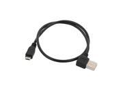USB A Right Angle Male to Mini USB Extension Cable 50CM Length for i9300 N7100