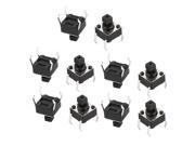 10Pcs 6mmx6mmx7.3mm SMD PCB Momentary Tactile Tact Push Button Switch 4 Pin DIP