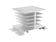 Silver Tone Aluminum Heat Sink Cooling Shelf for Solid Relay 80 x 49 x 49mm