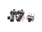 5 Pcs AC 250V 2A 2 Position 3 L Shape Terminal SPDT Toggle Switch Latching