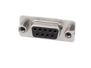DB9 2 Row 9P RS232 Female Adapter Connector Straight Socket w Nuts