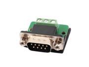 DR9 232 Serial Male Adapter Plate 3 Position Terminal Connector Signal Module