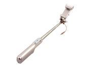 Champagne gold Extendable Selfie Stick Bluetooth Control w LED Flash Fill Light