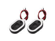 2pcs Oval 8 Ohm 1W Dual Wire Mini Audio Full Range Stereo Speaker for Tablet PC