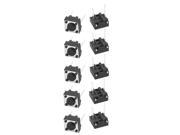 10Pcs 6mmx6mmx4.3mm Momentary Tactile Tact Push Button Switch 2 Pin DIP