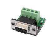 DB9 Serial Female Adapter Plate 4Position Terminal Connector Signal Module