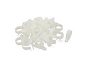 50 Pcs White Nylon R Type Cable Clip Clamp for 30mm Dia Wire Hose Tube 50 Pcs White Nylon R Type Cable Clip Clamp for 30mm Dia Wire Hose Tube