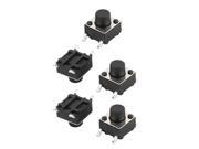 5Pcs 6mmx6mmx6mm PCB Momentary Tactile Tact Push Button Switch 4 Terminal