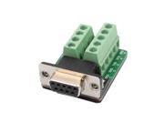 DB9 RS232 Serial Female Adapter Plate 9Position Terminal Connec Signal Module