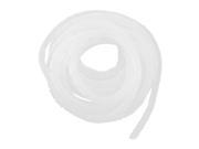 Polyethylene Spiral Cable Wire Wrap Tube Cord Pipe White 6.8m Long 12mm Dia
