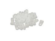 50 Pcs White Nylon R Type Cable Clip Clamp for 6mm Dia Wire Hose Tube