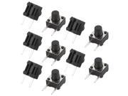 10Pcs 6mmx6mmx4.3mm PCB Momentary Tactile Push Button Switch 2 Pin DIP