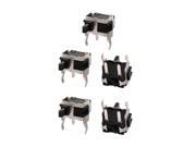 5pcs 4 Terminal SMT Momentary Mini Push Button Switch for DVD EVD Cabin Openning