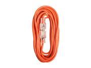 Unique Bargains Medium Duty Lighted US Power Extension Cord Cable 13A 16AWG SJTW 25Ft Orange