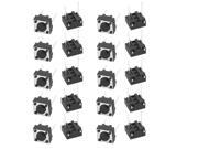 20Pcs 6mmx6mmx4.3mm Momentary Tactile Tact Push Button Switch 2 Pin DIP