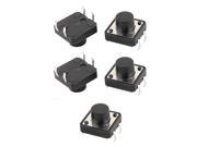 5Pcs 12mmx12mmx8mm Momentary Tactile Tact Push Button Switch 4 Pin DIP