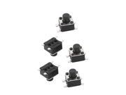 5Pcs 4.5mmx4.5mmx5mm PCB Momentary Tactile Tact Push Button Switch 4 Pin DIP