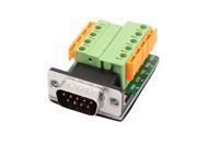 DB9 G6 Serial Male Adapter Plate 9 Position Terminal Connector Signal Module
