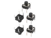 5Pcs 6mmx6mmx6mm Momentary Tactile Tact Push Button Switch 4 Pin DIP