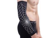 Black L Size White Web Pattern Cooling Skin Arm Sleeve Sun Protect UV Cover Black L Size White Web Pattern Cooling Skin Arm Sleeve Sun Protect UV Cover