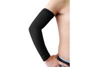 Black Elastic Cotton Basketball Sports Arm Sleeve UV Sun Cover Sprain Protection Black Elastic Cotton Basketball Sports Arm Sleeve UV Sun Cover Sprain Protection