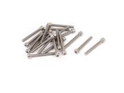 20pcs 4mmx35mm 0.7mm Pitch Stainless Steel Bolts Hex Key Socket Cap Head Screws 20pcs 4mmx35mm 0.7mm Pitch Stainless Steel Bolts Hex Key Socket Cap Head Screws