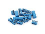 Unique Bargains 10 Pcs AC 300V 10A 6 Pins PCB Terminal Block Connector 5.0mm Pitch Blue Unique Bargains 10 Pcs AC 300V 10A 6 Pins PCB Terminal Block Connector 5.0mm Pitch Blue