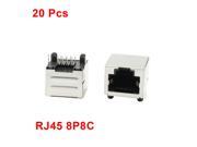 Unique Bargains 20Pcs PCB Mount Right Angle Pins 8P8C RJ45 Connector Jack 15mm Long for LAN Unique Bargains 20Pcs PCB Mount Right Angle Pins 8P8C RJ45 Connector Jack 15mm Long for LAN