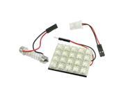 Unique Bargains White 20 LED Flux Interior Room Festoon Dome Light + T10 Adapter for Vehicle Unique Bargains White 20 LED Flux Interior Room Festoon Dome Light + T10 Adapter for Vehicle