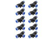 10 Pcs Air Pneumatic 3 Ways 6mm to 6mm T Shaped Quick Joint Push In Fittings 10 Pcs Air Pneumatic 3 Ways 6mm to 6mm T Shaped Quick Joint Push In Fittings