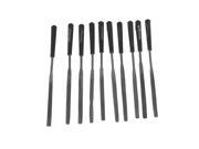 Unique Bargains 10 Pcs Black Plastic Handle Precision Jewelers Hand Flat Needle Files 3mm Unique Bargains 10 Pcs Black Plastic Handle Precision Jewelers Hand Flat Needle Files 3mm