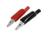 Unique Bargains 10 Pcs Black Red Soft Insulated Boots Alligator Test Lead Clips 2.2 Unique Bargains 10 Pcs Black Red Soft Insulated Boots Alligator Test Lead Clips 2.2