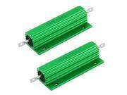 Unique Bargains Unique Bargains Green 1.5K Ohm 5% 100 Watt Aluminum Shell Wire Wound Resistor 2pcs Unique Bargains Unique Bargains Green 1.5K Ohm 5% 100 Watt Aluminum Shell Wire Wound Resistor 2pcs