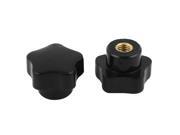 Unique Bargains 2pcs 25mm Dia Head M6 Thread Black Plastic Star Head Clamping Knob Grip Unique Bargains 2pcs 25mm Dia Head M6 Thread Black Plastic Star Head Clamping Knob Grip