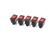 UPC 605322000044 product image for 5 Pcs Red ON/OFF Control 2 Terminals Rocker SPST Switch for Auto Vehicle Car | upcitemdb.com