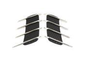 Unique Bargains 2Pcs Car Decorative Black Silver Tone Air Flow Intake Bonnet Vent Cover Hood Unique Bargains 2Pcs Car Decorative Black Silver Tone Air Flow Intake Bonnet Vent Cover Hood