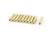 M4 x 25mm Female/Female Thread Brass Hex Standoff PCB Pillar Spacer 10pcs M4 x 25mm Female/Female Thread Brass Hex Standoff PCB Pillar Spacer 10pcs