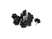 Unique Bargains 15 Pcs M6 x 25mm x 16mm Male Threaded Clamping Star Knob Black Unique Bargains 15 Pcs M6 x 25mm x 16mm Male Threaded Clamping Star Knob Black