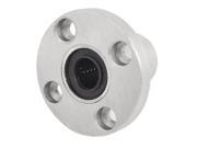 Silver Tone LMF8UU 8mm x 15mm x 24mm Round Base Flange Linear Motion Bearing Silver Tone LMF8UU 8mm x 15mm x 24mm Round Base Flange Linear Motion Bearing