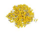 500 Pcs Yellow PVC Sleeve Insulated Crimp Ring Terminals for 12-10 AWG 500 Pcs Yellow PVC Sleeve Insulated Crimp Ring Terminals for 12-10 AWG