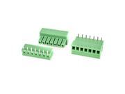 Unique Bargains 2Pcs 2EDG3.81-7P Bend 3.81mm Pitch Female Male Pluggable Barrier Strip 300V 8A Unique Bargains 2Pcs 2EDG3.81-7P Bend 3.81mm Pitch Female Male Pluggable Barrier Strip 300V 8A