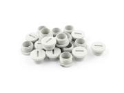 Unique Bargains 20pcs Grey Nylon Insert Round Blanking Plug Cap Bung Thread M18 x 8mm Unique Bargains 20pcs Grey Nylon Insert Round Blanking Plug Cap Bung Thread M18 x 8mm